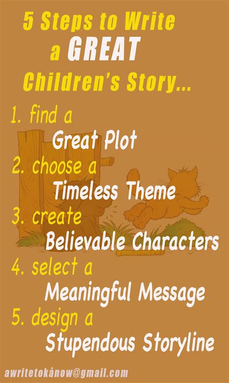 5 Simple Steps How To Write A Childrens Story Tips For A Winning
