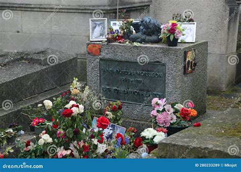Jim Morrison Grave Editorial Stock Image Image Of Grave 280233289