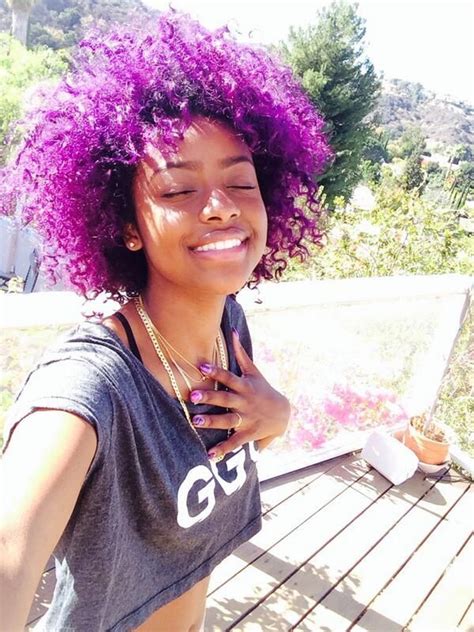 Justine Skyes Purple Hair Hair Colors Ideas Purple Natural Hair