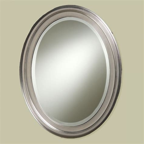 Shop brushed nickel makeup mirrors online for your bathroom remodel or renovation. Loree Brushed Nickel Finish Oval Wall Mirror from Howard ...