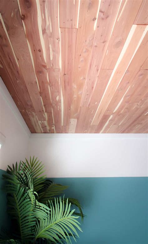 How To Install A Tongue And Groove Cedar Plank Ceiling