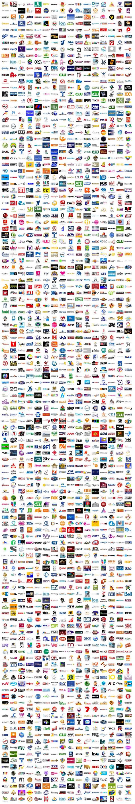 What 9000 Tv Channel Logos Looks Like