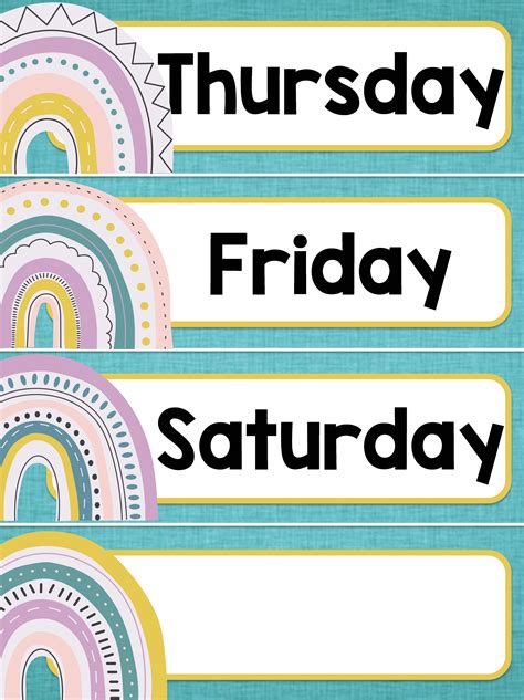 Days Of The Week Labels Free Printable Pdf Label Template Sexiezpicz