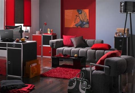 23 best photo of lounge decorating ideas ideas. Home decoration, Pop Art Living Room Design With Black Red Color Themes: Design the family room ...