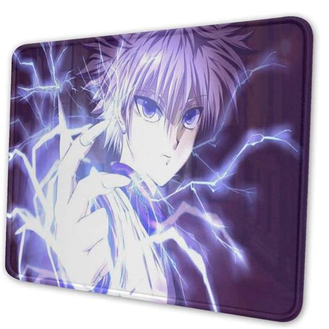 Killua Zoldyck Mouse Pad 10x12 In Anime Mouse Mat Gaming Mouse Pad
