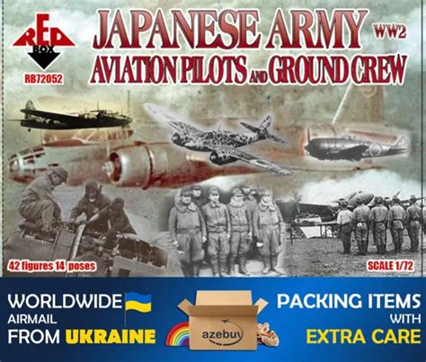ww2 japanese army aviation pilots 1 72 scale plastic model kit red box 72052 19 99 picclick