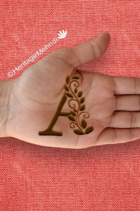 Stylish A Letter Mehndi Design Tattoo In 2021 Henna Designs Wrist