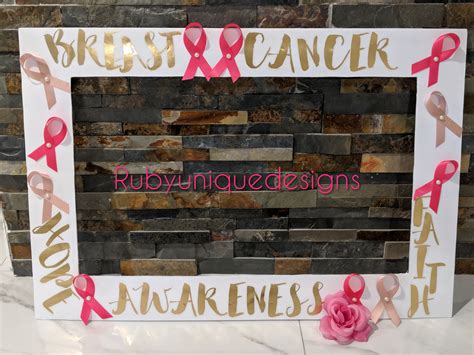 Breast Cancer Awareness Photo Booth Frame Etsy