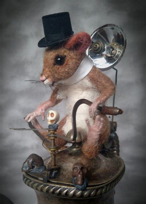 Steampunk Rat Steampunk Mouse Search Mobile Mice Ooak Needle Felt