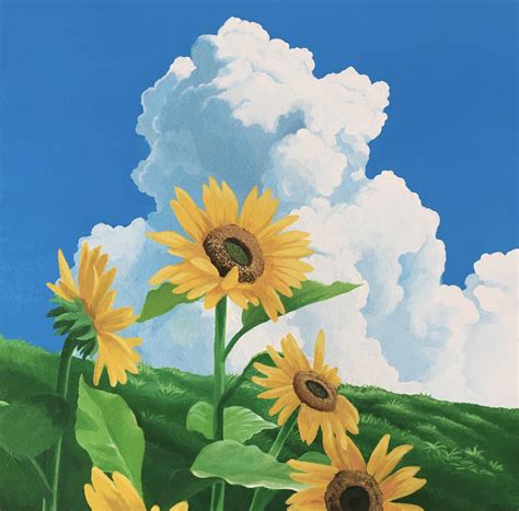 Totoro Sunflower Painting 🌻 Ghibli