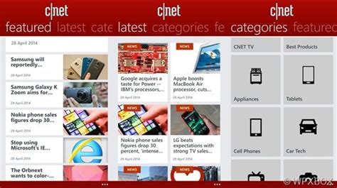 Cnet App For Windows Phone 8 And Windows 8