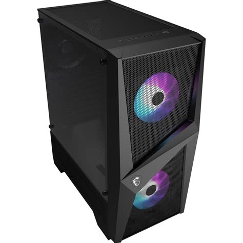 Msi Mag Forge 100r Mid Tower Pc Case Black Laptops Direct