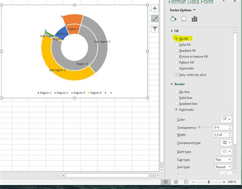 Excel Sunburst Chart Some Labels Missing Stack Overflow