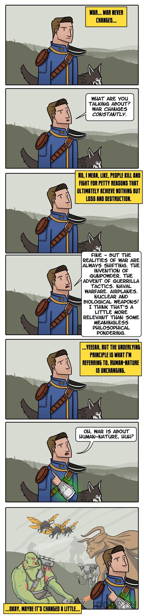 Dorkly Comic War Never Changes Know Your Meme