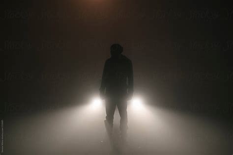 Man Standing In The Fog By Stocksy Contributor Simone Wave Stocksy