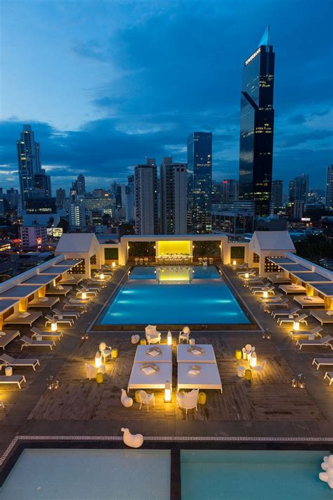 Yoo Panama Situated On Balboa Avenue In Panama Rooftop Pool