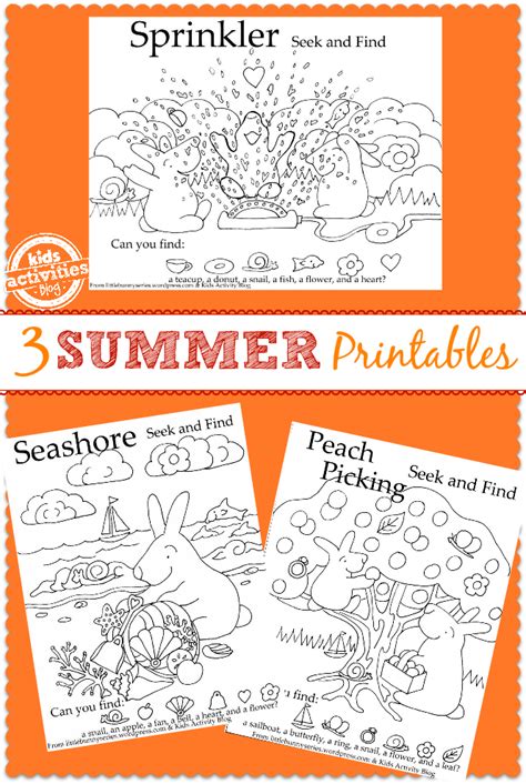 3 Fun In The Sun Kids Printables Kids Activities Blog