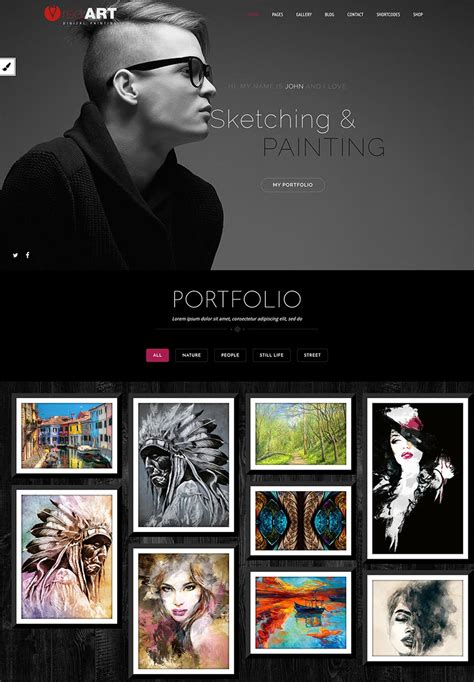 18 Free And Premium Creative Wordpress Themes For Artists