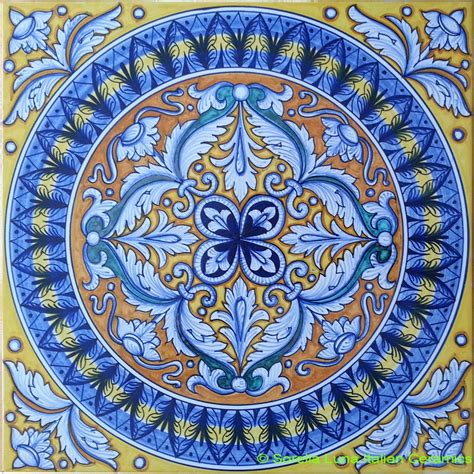 Hand Painted Italian Ceramic Tiles