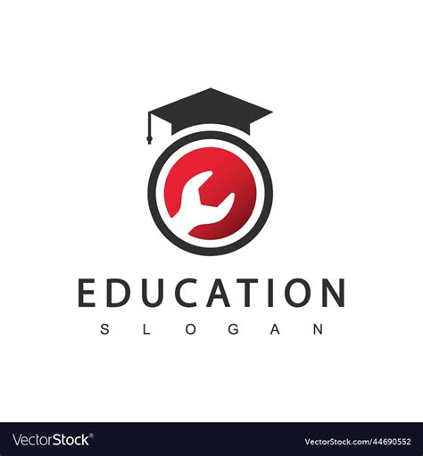 Education Logo Design Engineering Logos Royalty Free Vector