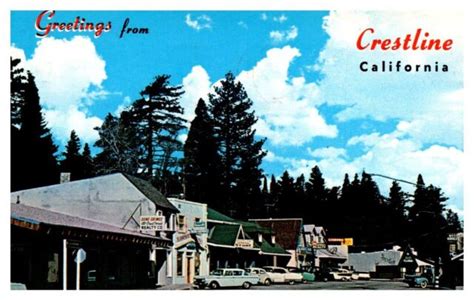 Crestline Village California Rim O The World Vintage Signs And Cars A4