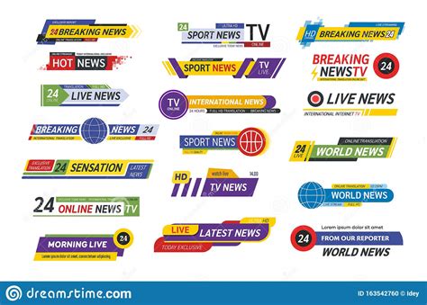 Tv Title News Bar Logos Radio Channels News Feeds Television Banner