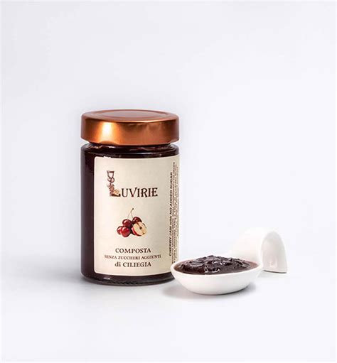 Nei comodissimi barattoli kilner, poi, lo è. Composta di Ciliegie senza zucchero, artigianale ...