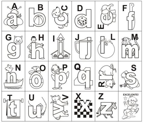 Alfabeto Ilustrado Para Alfabetiza O Infantil Imprimir Desenhos