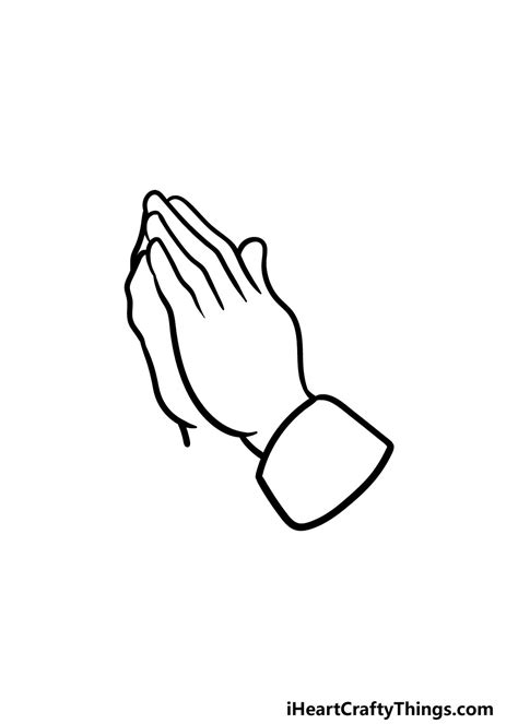 Praying Hands Drawing How To Draw Praying Hands Step By Step