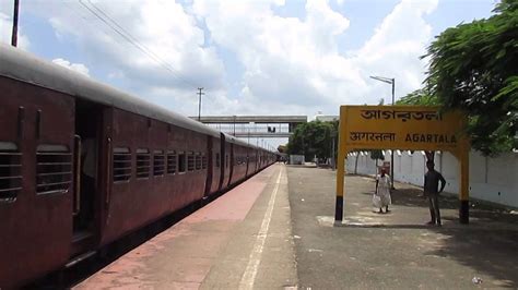 Meter Gauge Train Departing From Agartala Railway Station Youtube