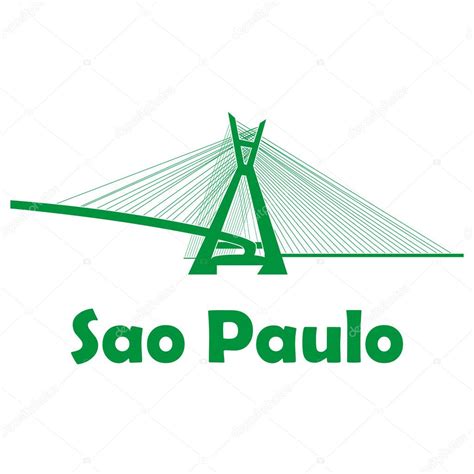 Sie möchten são paulo besuchen? Brasilien-Wahrzeichen. Sao Paulo — Stockvektor #117989444