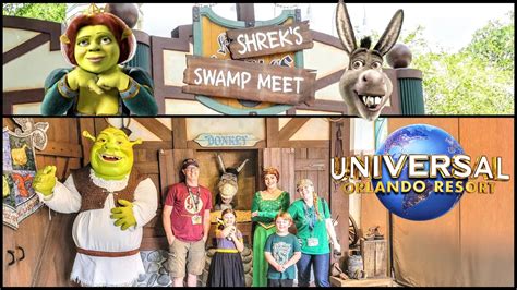 Shrek Fiona And Donkey Meet And Greet At Universal Studios Florida Youtube