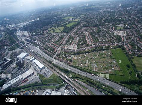 A40 Motorway Aerial Views Of Ealing Northolt And Wembley West London