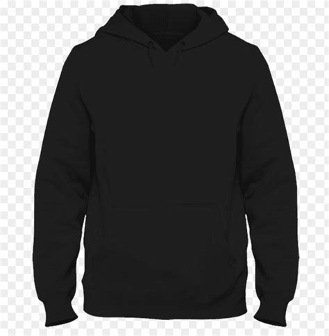 Plain Black Hoodie Png Image With Transparent Background Toppng
