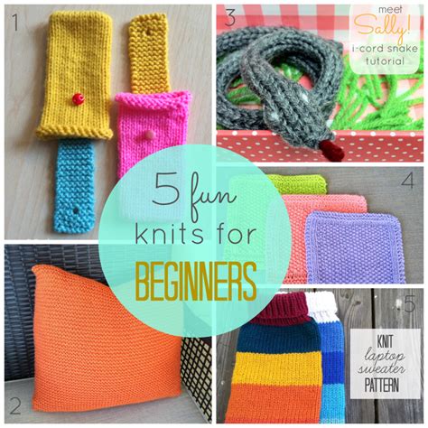 5 Fun Knits for Beginners - Just Be Crafty