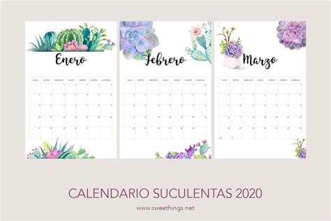 Calendarios 2020 Gratis Para Descargar Calendarios Imprimibles