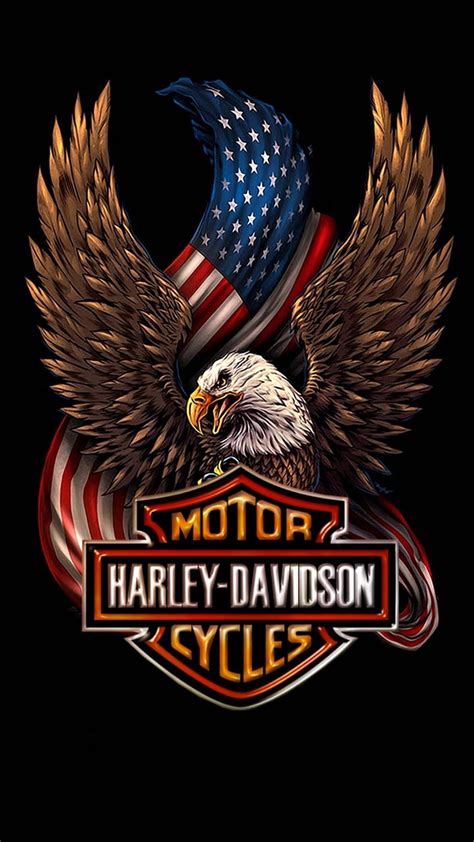 Harley Davidson Eagle Logo 4k Wallpaper Hd Bikes Wall