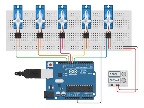 How To Control Multiple Servo Motors With Arduino Wiring Diagram Schematic Circuit Tutorial