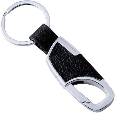 Keychains Mens Metal Leather Car Keychain At Amazon Mens Clothing Store