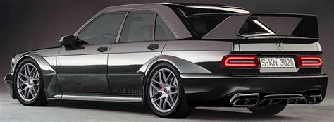 Mercedes 190e Evo Ii Gets Digital Revamp With New Amg Parts Carscoops