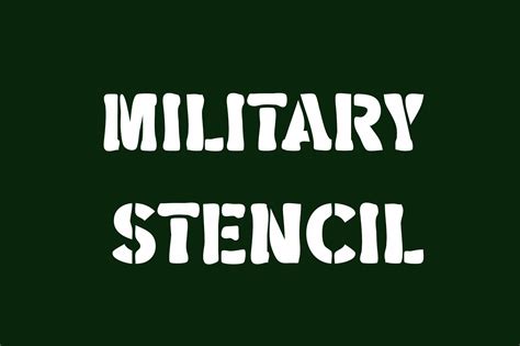 Military Stencil Font Generator
