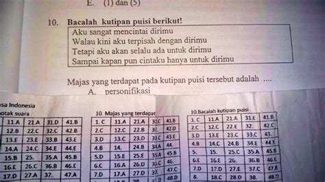 Tersedia pembahasan soal dan kumpulan kunci jawaban tematik sd/mi kelas 1 2 3 4 5 6, subtema 1 subtema 2 subtema 3 subtema 4 subtema 5 subtema 6, kegiatan berbasis proyek dan literasi, pembelajaran 1 pembelajaran. Kunci Jawaban Ujian Nasional - IlmuSosial.id