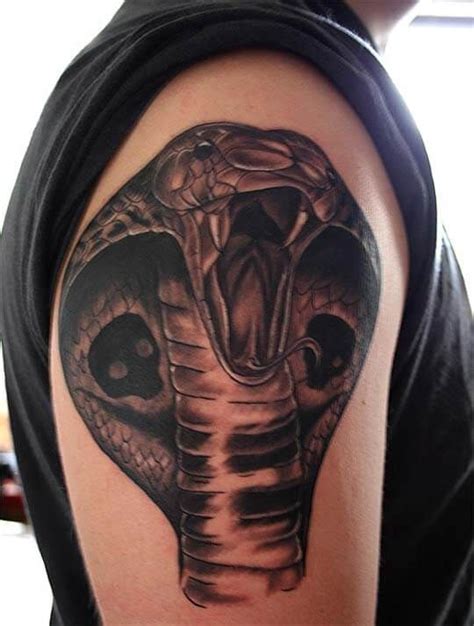 King Cobra Snake Head Tattoo