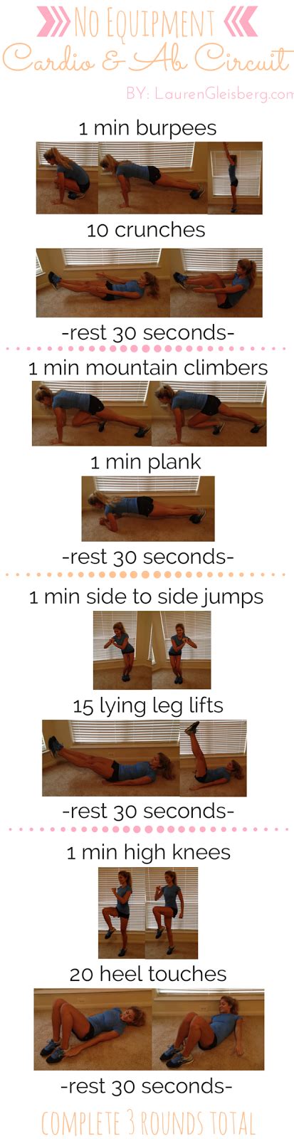 Workout With Me Wednesday No Equipment Cardio And Ab Circuit Lauren