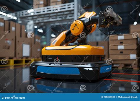 Agv And Robotic Arm Boost Factory Automation Enhancing Safety In