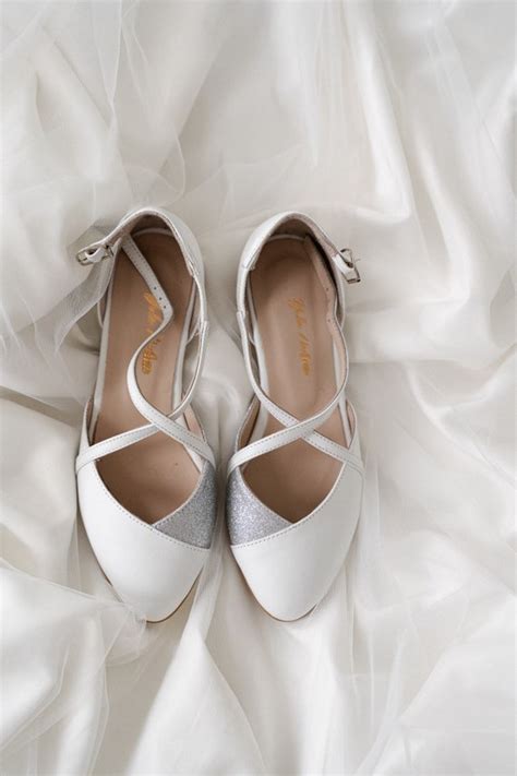 Wedding Shoes White Wedding Shoes Bridal Ballet Flats Etsy