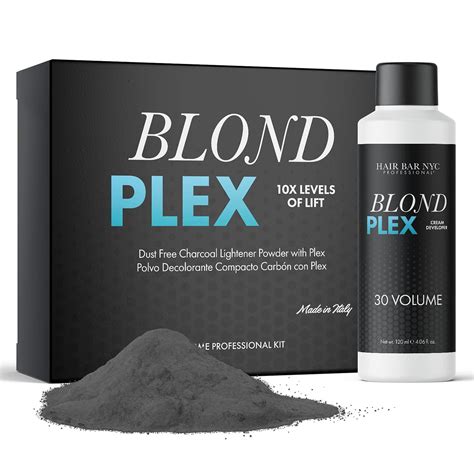 Hair Bar Nyc Blond Bond Plex Extreme Lifting 10x Levels Blackcharcoal Dust Free Lightener