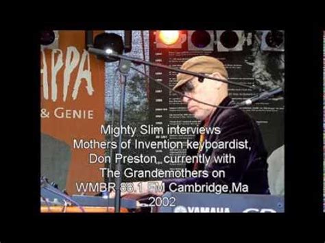 Don Preston Ex Zappa Keyboardist Interviewed By Mighty Slim On WMBR