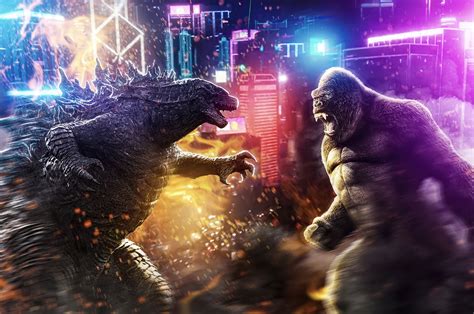 Godzilla Vs Kong Poster Wallpapers Wallpaper Cave