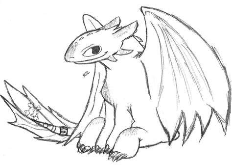 Baby Cute Toothless Coloring Pages